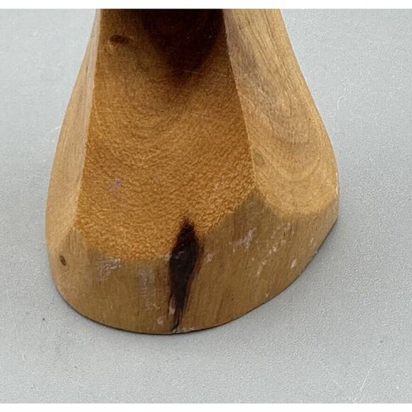 Hand Carved Totem Style Tiki Albuquerque NM Light Wood Matte Finish 7 Inches - Picture 4 of 8